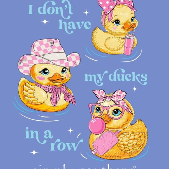 Ducks in a row Simply Southern Long Sleeve T-shirt - Picture 2 of 5